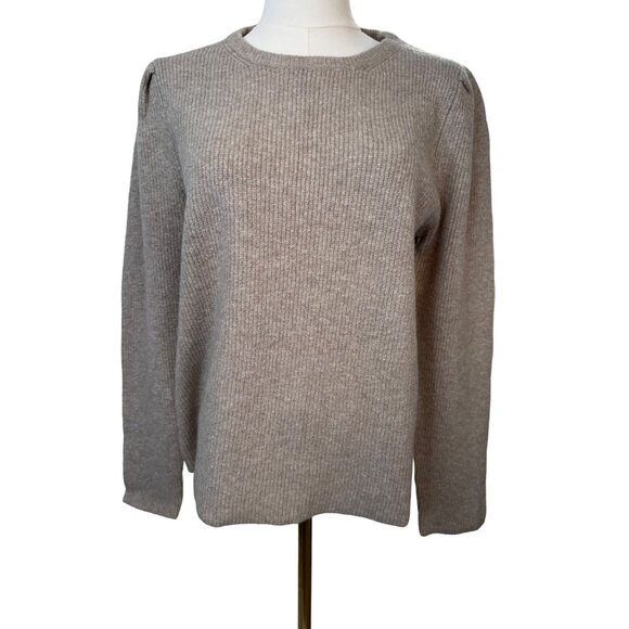 NWT XL Stitches & Stripes Beige Ribbed Sweater Acrylic/Cotton Blend - Picture 13 of 13